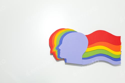 Preview: Composition for Pride and LGBTQ community, space for text