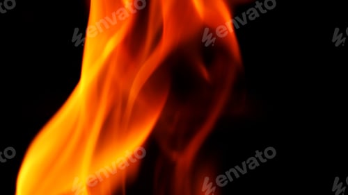 Preview: Abstract shape of fire close-up
