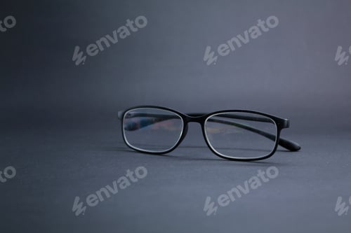 Preview: Eyeglasses on a Dark Background for Vision