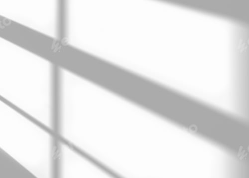 Preview: Shadow from window, overlay effect. Realistic gray shadow on white background.