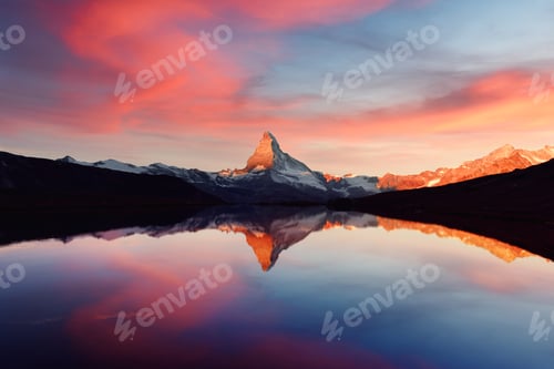 Preview: Matterhorn peak on Stellisee lake