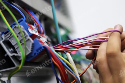 Preview: Close-up of a technician's hands.