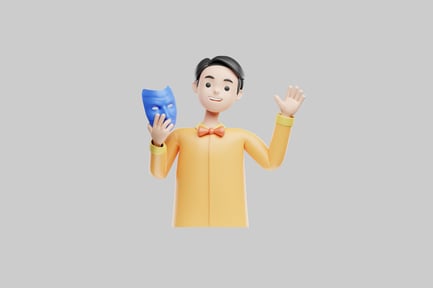 Preview: Theatrical performer with a mask