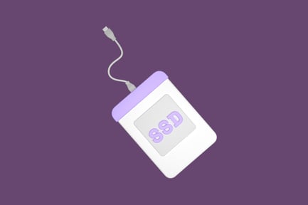 Preview: External SSD Clean 3D Illustration