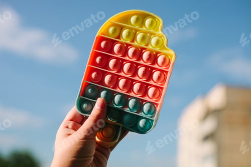 Preview: Fidget Pop It Bubble Sensory Toy For Kids, new trendy toy in hand