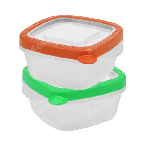 Preview: Empty food plastic containers