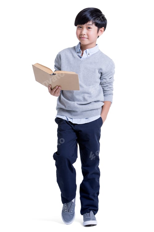 Preview: Cute boy reading