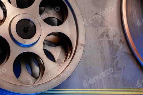 Preview: Close up of cable wire production in cable factory