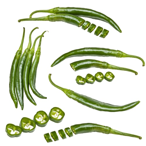 Preview: Collection of green peppers