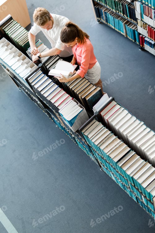Preview: Students learning, reading in the library