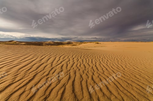 Preview: Beautiful views of the desert landscape. Gobi Desert. Mongolia.