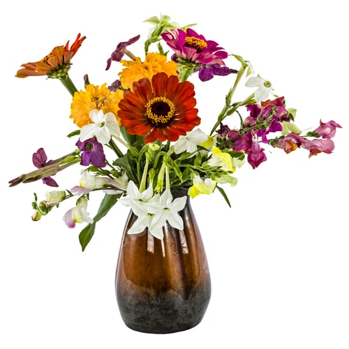 Preview: Flowers bouquet, isolated on white background