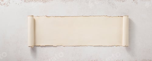 Preview: parchment scroll at concrete surface