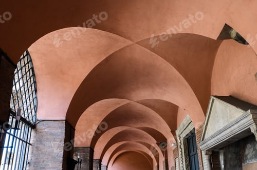 Preview: Rome, Italy. The beautiful vaulted ceiling of the Church Maria in Cosmedin.