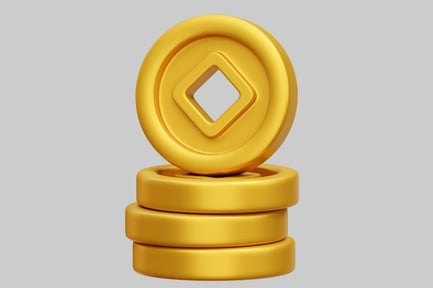 Preview: Stack Of Lucky Golden Coins