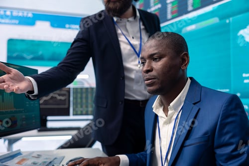 Preview: Irritated angry team leader screaming at his coworker