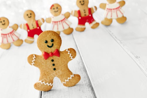 Preview: Gingerbread man background
