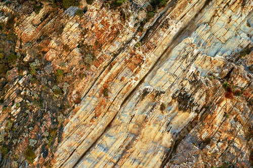 Preview: Abstract Corrugated Texture Of The Stony Rock Closeup For An Abstract Natural Background