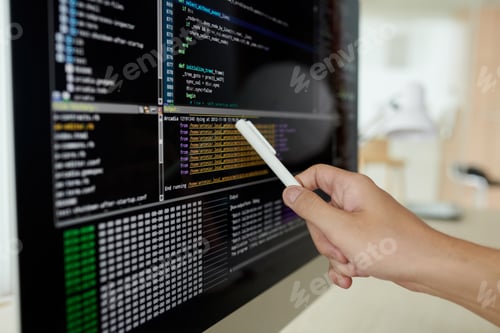 Preview: Hand Pointingat Screen with Code