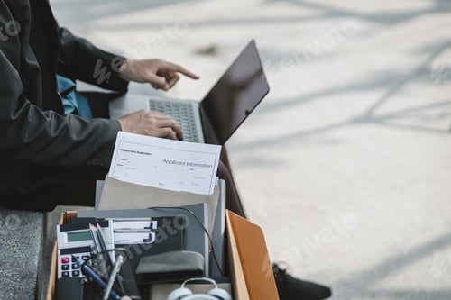 Preview: Employment application form in card box and Employees fired or resigned from the company.