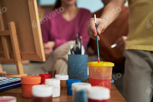 Preview: Family Painting Together At Home