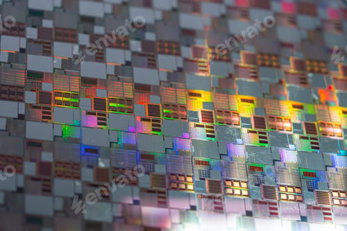 Preview: Silicon wafer for manufacturing semiconductor of integrated circuit.