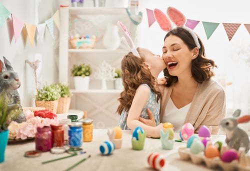 Preview: family preparing for Easter