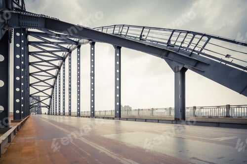 Preview: steel bridge and road in jiujiang , China