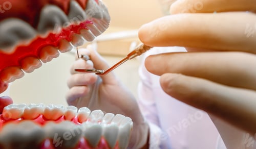 Preview: Dentists examine dental models in the clinic for effective treatment and improve patient dental