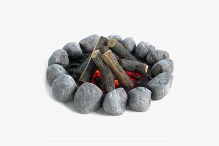 Preview: Burning Campfire with Rocks