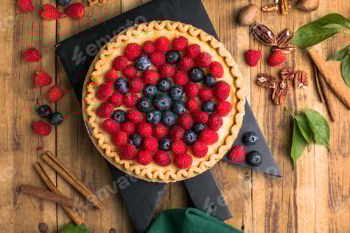 Preview: Fresh berry cake homemade traditional gourmet sweet dessert bakery