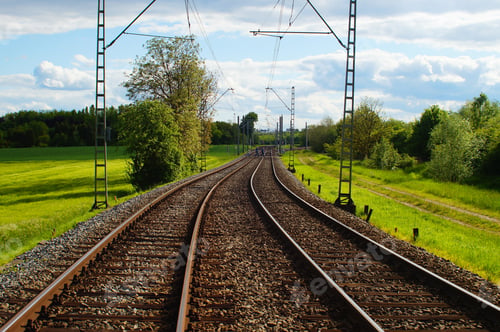 Preview: Tracks of the underground in the north of Frankfurt.
