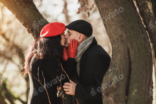 Preview: Couple Kissing in the Woods