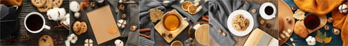 Preview: Collage of photos for Autumn season cozy compositions concept