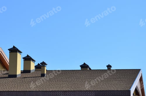 Preview: Modern roofing and decoration of chimneys