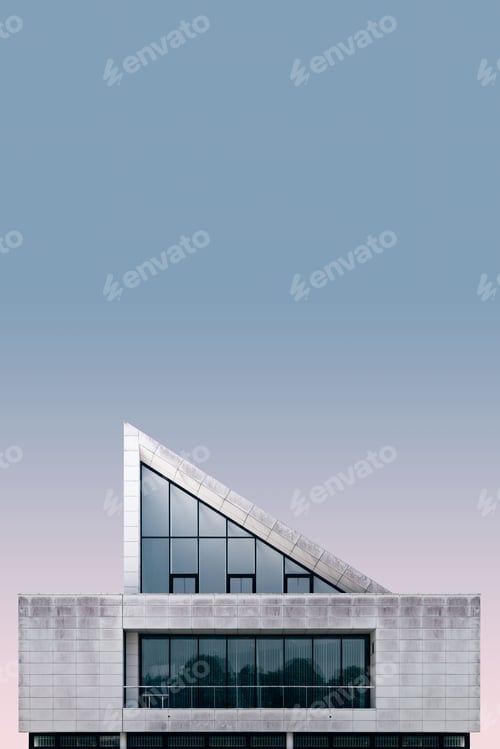 Preview: Vertical shot of a beautiful building under the blue sky