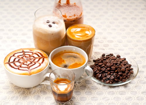Preview: selection of different coffee type