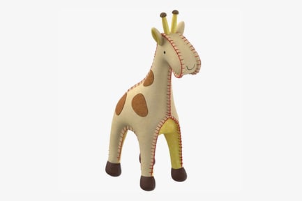 Preview: Cozy Plush Giraffe Doll with Stitched Details