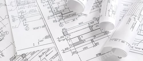 Preview: Architects concept, engineer architect designer freelance work on start-up project drawing, construc