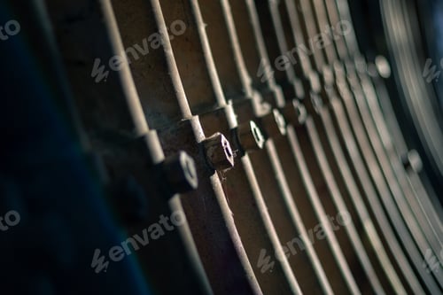 Preview: Selective focus shot of rusty metal