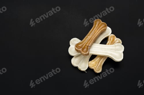 Preview: Dried food for dogs or cats. top view