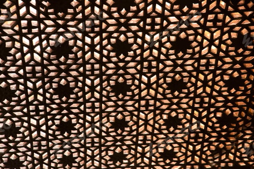 Preview: Old stone carving window, India.