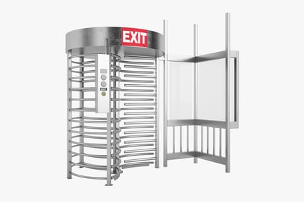 Preview: Full Height Subway Turnstile with Shelter
