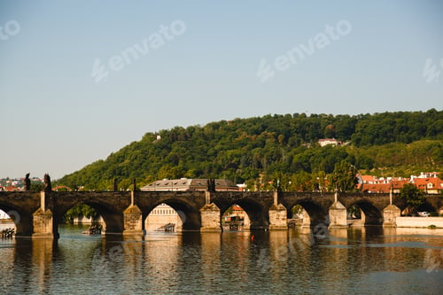 Preview: PRAGUE,CZECH REPUBLIC - JUNE 23, 2017: Charles bridge, Prague, Czech Republic