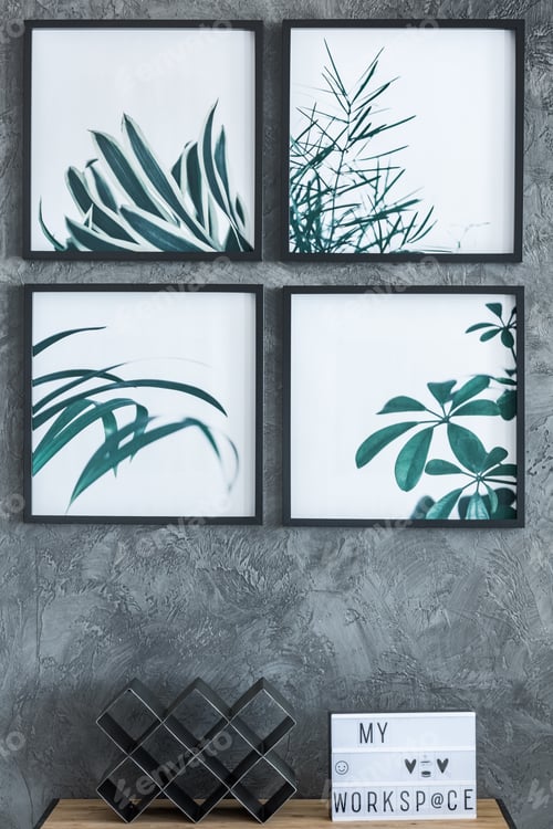 Preview: Paintings with leaves