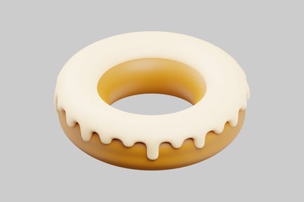 Preview: Donut with white frosting