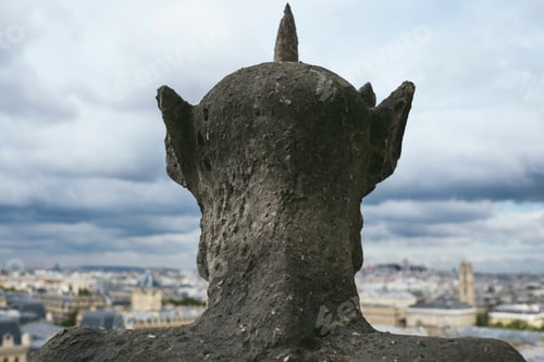 Preview: Gargoyle or chimera of Notre Dame de Paris