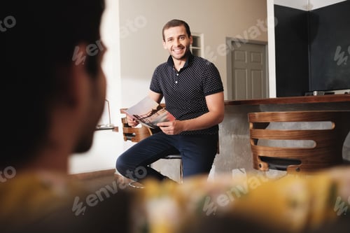 Preview: Happy Gay Men In Hotel Room On Vacation Couple Traveling