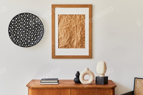Preview: Neutral Home Decor with Artwork and Vases