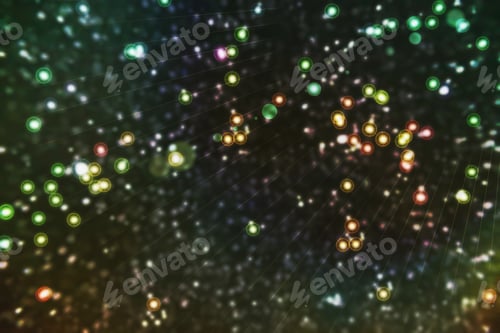 Preview: Nature Pattern- Light Bokeh Background. Celebratory Mood Magic Effect. Decorations Holiday- Design